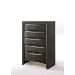 5 Drw Drawer: GLIDE Center Metal, DOVETAIL English Front & Back, FELT-LINED NOT Included (Inside Drawer Unfinished), Hardware: Single Pull Knob Construction: Top Okume Veneer w/Chipboard, Frame w/Wood (Rbw), Drawer Box and Pack Panel w/MDF Drawer Size: 24