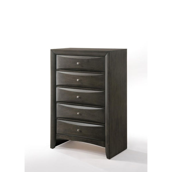 5 Drw Drawer: GLIDE Center Metal, DOVETAIL English Front & Back, FELT-LINED NOT Included (Inside Drawer Unfinished), Hardware: Single Pull Knob Construction: Top Okume Veneer w/Chipboard, Frame w/Wood (Rbw), Drawer Box and Pack Panel w/MDF Drawer Size: 24