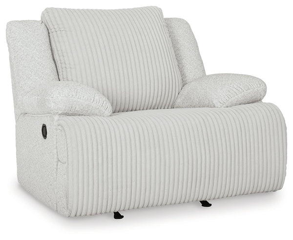 Experience unparalleled comfort with this rocker recliner. Itâ€™s a stylish and invitingly soft lookâ€”made all the more appealing by cozy corduroy cushions that feel great and add a touch of texture. So sit back and unwind with the soothing rocking motio