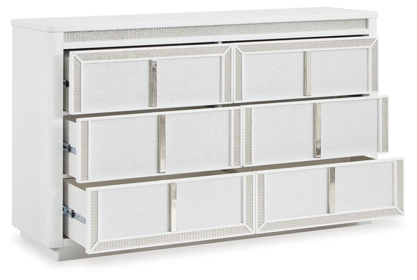 Chalanna - White - 6 Pc. - Dresser
