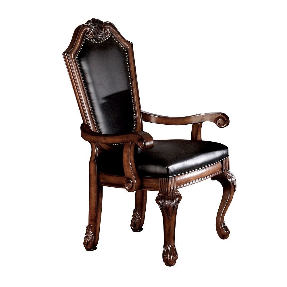 Chateau De Ville - Arm Chair (Set-2) - Black - 29-"<br/><br/><b>Product Features</b><ul><li>Case: 2Pc/1Ctn</li><li>Finish: Cherry</li></ul><br/>