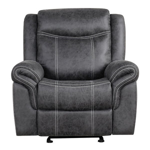 Zubaida - Power Motion Glider Recliner - Dark Gray Polish Microfiber