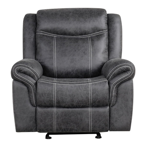 Zubaida - Power Motion Glider Recliner - Dark Gray Polish Microfiber