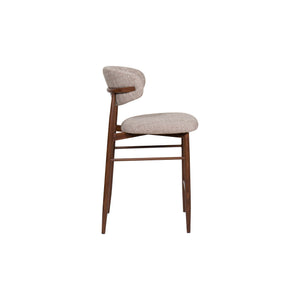 Royce - Counter Chair With Metal Frame (Set of 2) - Toast / Walnut