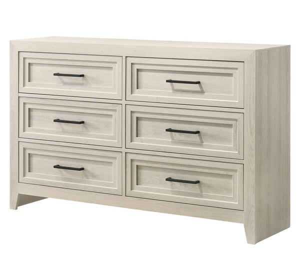Lorraine - King 5 Piece Bedroom Set - Antique White