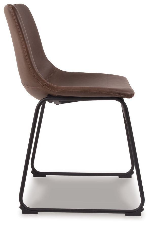 Centiar - Brown / Black - Dining UPH Side Chair (Set of 2)