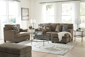 This living room set feels every bit as good as it looks. Ultra-soft upholstery enhances your comfort, making it a delightful place to unwind. Whether you-'re enjoying a quiet evening alone or chilling with friends, this piece promises to be the perfect b