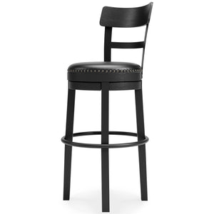 Valebeck - Black - Tall UPH Swivel Barstool