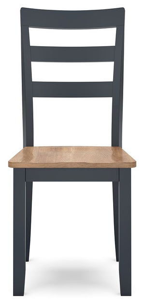 Gesthaven - Natural / Blue - Dining Room Side Chair (Set of 2)