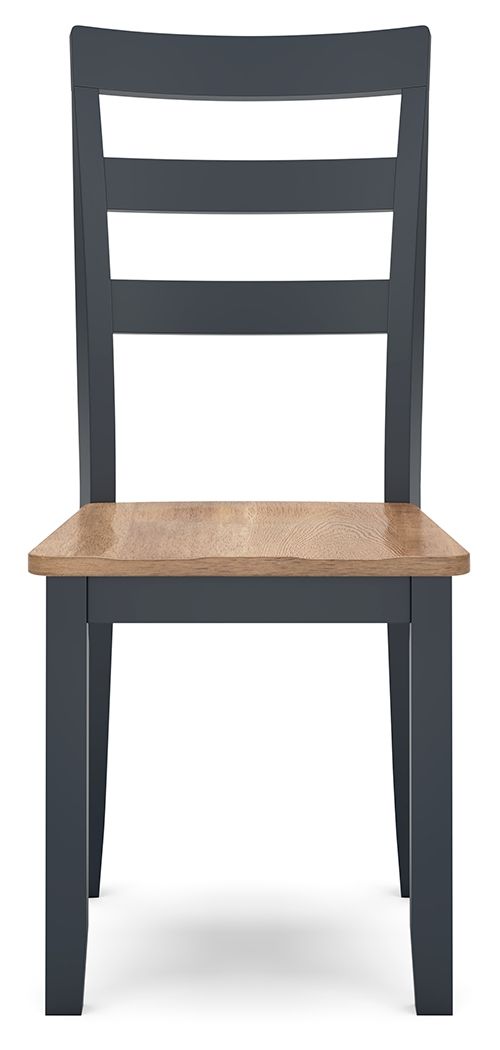 Gesthaven - Natural / Blue - Dining Room Side Chair (Set of 2)