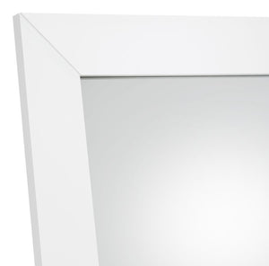 Cadence - Tempered Glass Full Length Mirror - White High Gloss