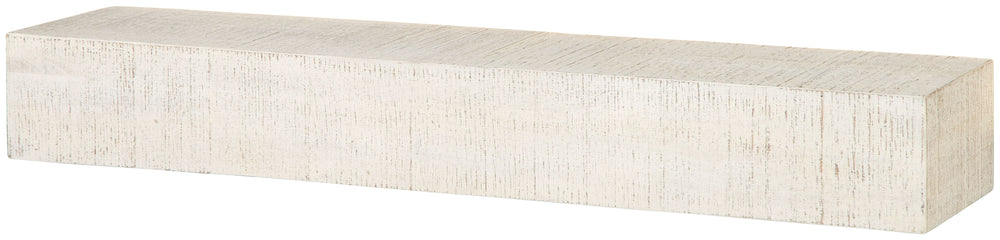 Bring a personal touch to your space with the help of this wall shelf. The simple construction and antiqued white finish act as the perfect base for photos, decorative items and memorabilia.<br/><br/><b>Product Features</b><ul><li>Rough sawn wood</li><li>