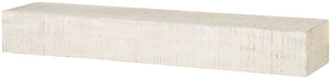 Bring a personal touch to your space with the help of this wall shelf. The simple construction and antiqued white finish act as the perfect base for photos, decorative items and memorabilia.<br/><br/><b>Product Features</b><ul><li>Rough sawn wood</li><li>