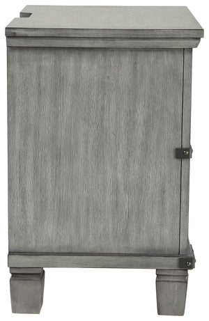 Russelyn - Gray - Two Drawer Night Stand