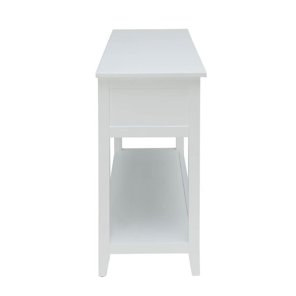  neutral finish and comes complete with two baskets like drawers. The drawers help to tame the clutter