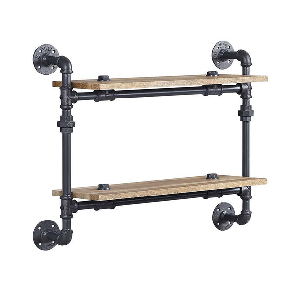 Brantley - Wall Shelf - Oak & Sandy Black Finish - 24"
