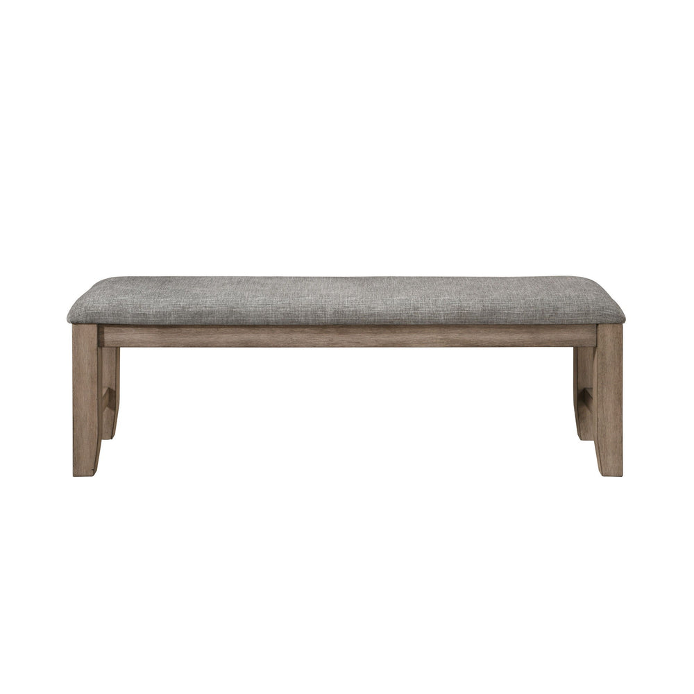 Introducing the Harrisburg 60" Dining Bench, an essential addition to any dining room, entryway, or mudroom. This robust bench is crafted from solid rubberwood, reinforced with two side stretchers to ensure it withstands the rigors of daily use. It is fin