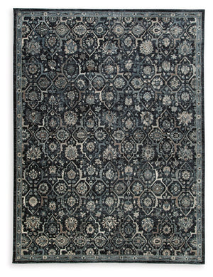 Inspired by traditional Persian designs, this accent rug is adorned with an artful floral motif. Its timeless pattern, rendered in a traditional palette, suits a range of interiors.<br/><br/><b>Product Features</b><ul><li>Made of polyester</li><li>Machine