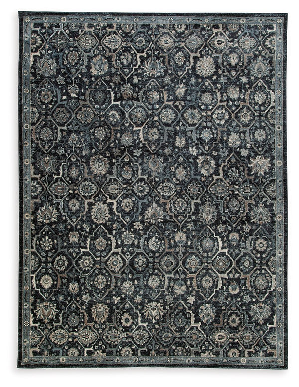 Inspired by traditional Persian designs, this accent rug is adorned with an artful floral motif. Its timeless pattern, rendered in a traditional palette, suits a range of interiors.<br/><br/><b>Product Features</b><ul><li>Made of polyester</li><li>Machine