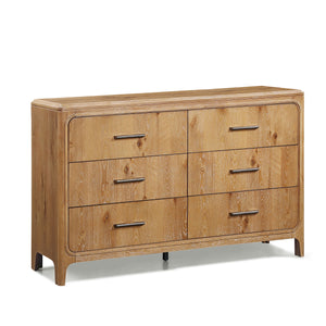 Elevate your bedroom with this stylish and inviting furniture group, designed to blend modern simplicity with rustic charm. The centerpiece features a beautifully upholstered headboard framed in a rich, natural wood finish, adding texture and warmth to yo