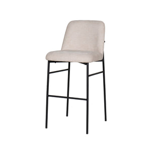 The Erik Bar Chair set combines modern comfort and sleek design, perfect for contemporary spaces. Each set includes two bar chairs with fully upholstered, elegantly curved seats and backs, offering both a stylish aesthetic and superior comfort. The natura