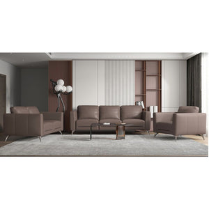 Malaga - Chair - Taupe Leather