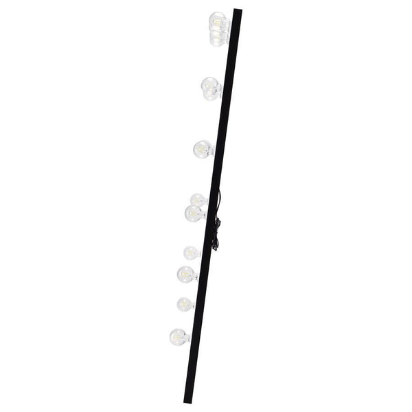 Zayan - Floor LED Lighting Black Gloss - Mirror