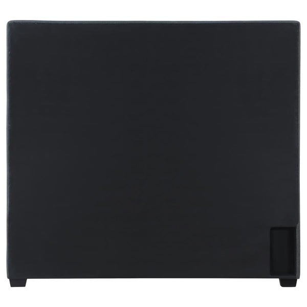 Bowfield - Upholstered Queen Panel Bed - Charcoal