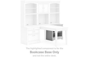 This bookcase base is made with pine wood, veneer and engineered wood. Pairs with other items in the series to make a home office kit.<br><br><b>Additional Dimensions</b><br><ul><li>Drawer interior: 0-"</li><li>Opening: 0-"</li><li>Adjustable shelf: 0-"</