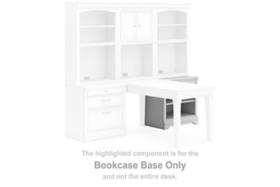 This bookcase base is made with pine wood, veneer and engineered wood. Pairs with other items in the series to make a home office kit.<br><br><b>Additional Dimensions</b><br><ul><li>Drawer interior: 0-"</li><li>Opening: 0-"</li><li>Adjustable shelf: 0-"</