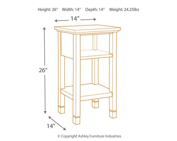 Marnville - Dark Brown - Accent Table