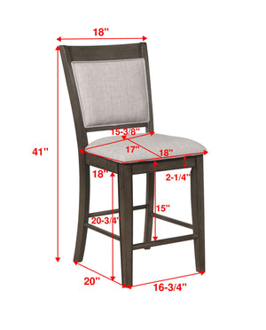 Fulton - Counter Height Chair (Set of 2) - Gray