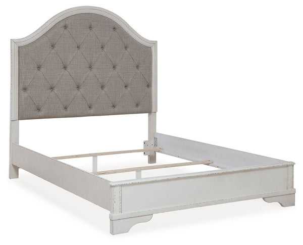 Blendon - Rustic Brown - Queen Upholstered Panel Bed