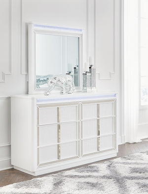  MDF substrate and decorative PVC laminate. Bright white