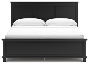 Lanolee - Black - King Panel Bed