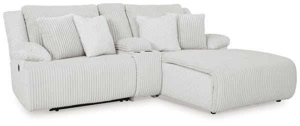 Experience unparalleled comfort with this reclining sectional sofa with chaise. Itâ€™s a stylish and invitingly soft lookâ€”made all the more appealing by cozy corduroy cushions that feel great and add a touch of texture. The neutral hue effortlessly blen