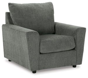 Whatâ€™s new in neutrals? Shades of gray, of course. Embrace the sophisticated design trend with this gorgeous chair, which offers a clean-lined, contemporary style at a comfortably cool price. Sure to lift your spirits, the plush chenille fabric is fabul