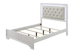 Lyssa - Twin 5 Piece Bedroom Set - Oat / Frost
