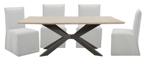  the Crossings Monaco table has no equal. Its bold presence combines a globally inspired mix of mango wood and a gunmetal base for and impressive design statement. Offering the ultimate in form and function