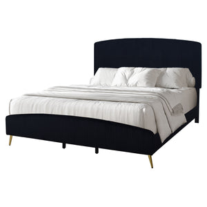 The Kailani Upholstered Panel Bed is a harmonious blend of modern design and luxurious comfort, making it a standout piece for any bedroom. This bed, which includes a headboard, footboard, side rails, and a bed slat kit, is crafted from a durable mix of s