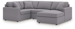Looking cool and contemporary is great. But when it comes down to it, youâ€™re all about low-maintenance lounging. With the performance fabric on this sectional with chaise, cleaning spills is a breeze. And its customizable modular design caters to your e