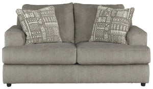  giving you elongated plushness and deep seating. And the microfiber fabric satisfies y