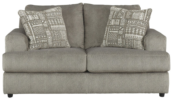  giving you elongated plushness and deep seating. And the microfiber fabric satisfies y