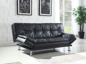 Dilleston - Upholstered Tufted Convertible Sofa Bed - Black
