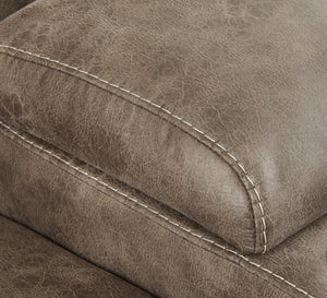 Ravenel - Fossil - 4-Piece Power Reclining Sectional With Laf Power Reclining Loveseat With Console