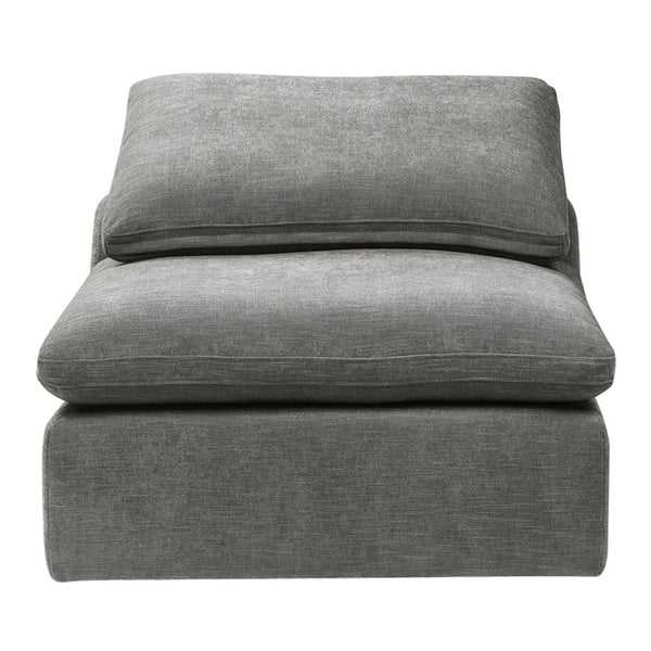 Naveen - Modular Armless Chair - Gray Linen