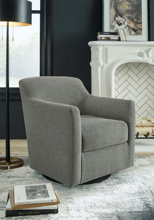  this chair with a 360-degree swivel base brings casually chic style full circle.<br><br><b