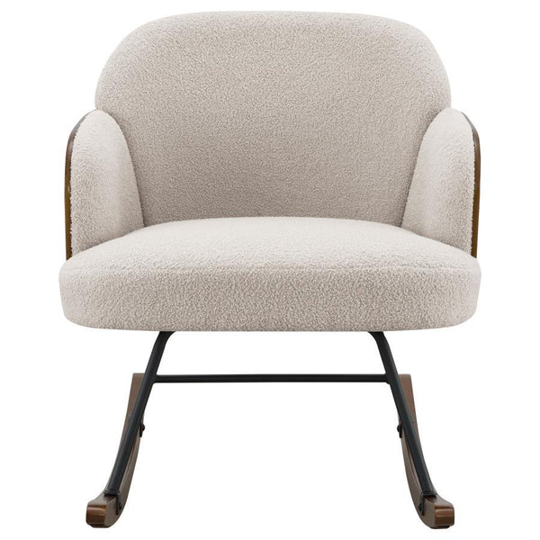 providing a soft and inviting surface. The walnut-finished bentw