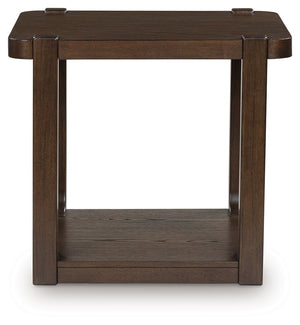 Breckington - Dark Brown - Rectangular End Table