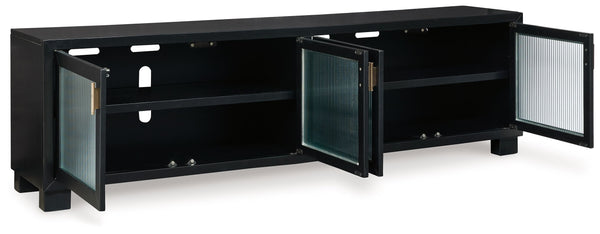 a casual contemporary design and spacious storage cabinets